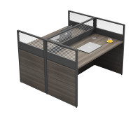 迅迈 双人位124*124*110cm 职员办公桌 现代工位 员工桌屏风 卡位卡座