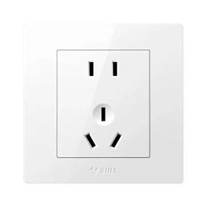 开关插座面板家用86型墙壁usb五孔暗装插座开关 [白]正五孔