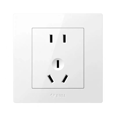 开关插座面板家用86型墙壁usb五孔暗装插座开关 [白]正五孔