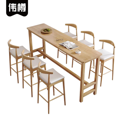 伟樽长条桌140*45*105cm+椅子*6套