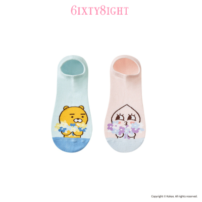 6IXTY8IGHT68夏季新款女短袜KAKAO联名隐形浅口袜子2对装AC03265