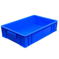 易企采 长500*宽340*高115MM仓库周转箱塑料储物筐物料盒五金工具整理收纳箱