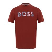 雨果博斯(HUGO BOSS)男式圆领短袖印花T恤纯棉休闲百搭上衣