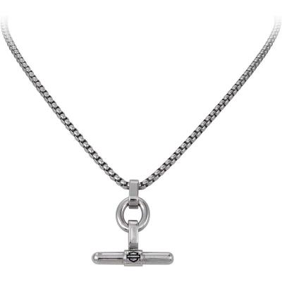 Harley Davidson女士不易褪色链条项链 可调节时尚挂坠首饰 适合多场合