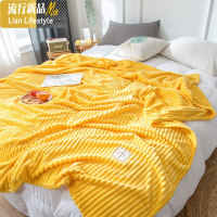 牛奶绒毛毯小被子加厚冬季保暖珊瑚绒毯子法兰绒床单人学生午睡毯 三维工匠