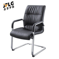 苏宁 金菲罗格 办公家具 黑色办公电脑椅 西皮弓形椅