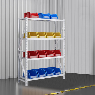 创世人 1.5m中型货架承重200kg置物架收纳四层仓储超市货架1500*600*2000mm