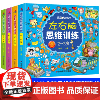 左右脑思维训练3-6岁幼儿逻辑大脑全脑益智游戏儿童三四五六岁两岁宝宝书本启蒙早教书籍数学前班中大班练习册题罗辑图书智力绘
