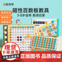 时光学 磁性百数板数学教具儿童启蒙1到100加减乘除3-8岁数学启蒙