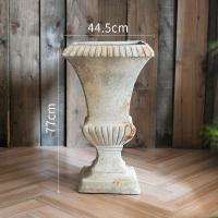 美帮汇欧式复古罗马柱大花盆户外庭院落地装饰摆件别墅口大尺寸 欧式柱盆(A款) 大
