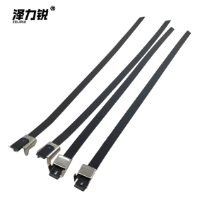 泽力锐 喷塑L扣不锈钢扎带 7.9x300mm 根