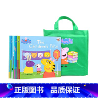 [正版]Peppa Pig Picture Books绿色袋子粉猪10册 英文原版绘本 Peppa Pig粉红猪小妹