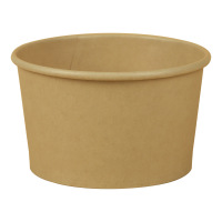 苏宁宜品一次性牛皮纸汤桶8盎司