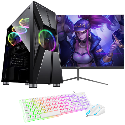 牛头(NIUTOU)酷睿i5四核处理器/10502G独显/16G内存/256G固态硬盘家用办公LOL游戏娱乐台式机组装电脑台式电脑DIY组装机电脑主机+24英寸显示器