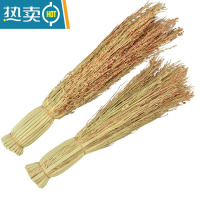 敬平红高粱苗锅刷厨房家用手工白高粱穗草炊帚洗碗刷锅清洁刷子 1只-红高粱刷+1只-白高粱刷