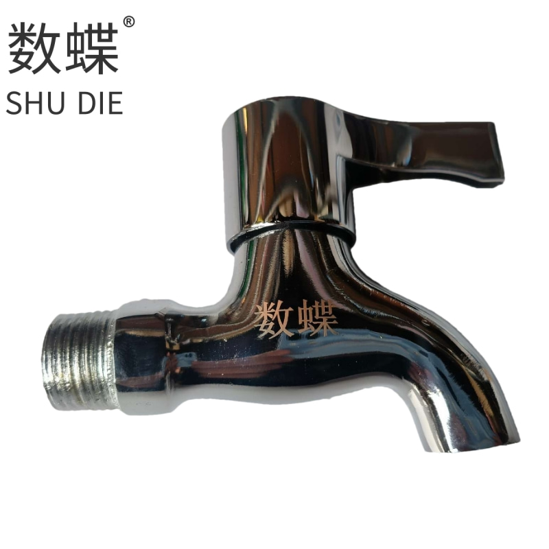 数蝶铁体铜芯平嘴水嘴6分个