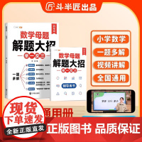斗半匠小学举一反三 四年级数学母题解题大招举一反三 思维训练数学专项训练上册下册全一册拓展题(含赠册) 数学