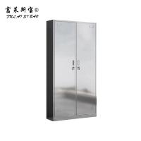 富莱斯宝 不锈钢衣柜储物柜办公柜 900*550*2000 /个