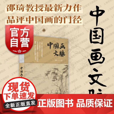 中国画文脉 邵琦著上海书店出版社绘画文化历史演化文人画全面系统观点新颖
