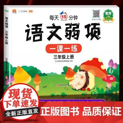黄冈升级版 三年级上册语文弱项同步练习册部编人教版小学3年级上学期阅读理解训练题易错题专项知识集锦大全试卷测试卷汉之简