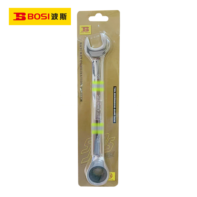 波斯(BOSI) 荧光系列精品棘轮两用扳手 21mm 把