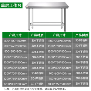 意黛斯意黛斯 不锈钢厨房置物架商用打荷台