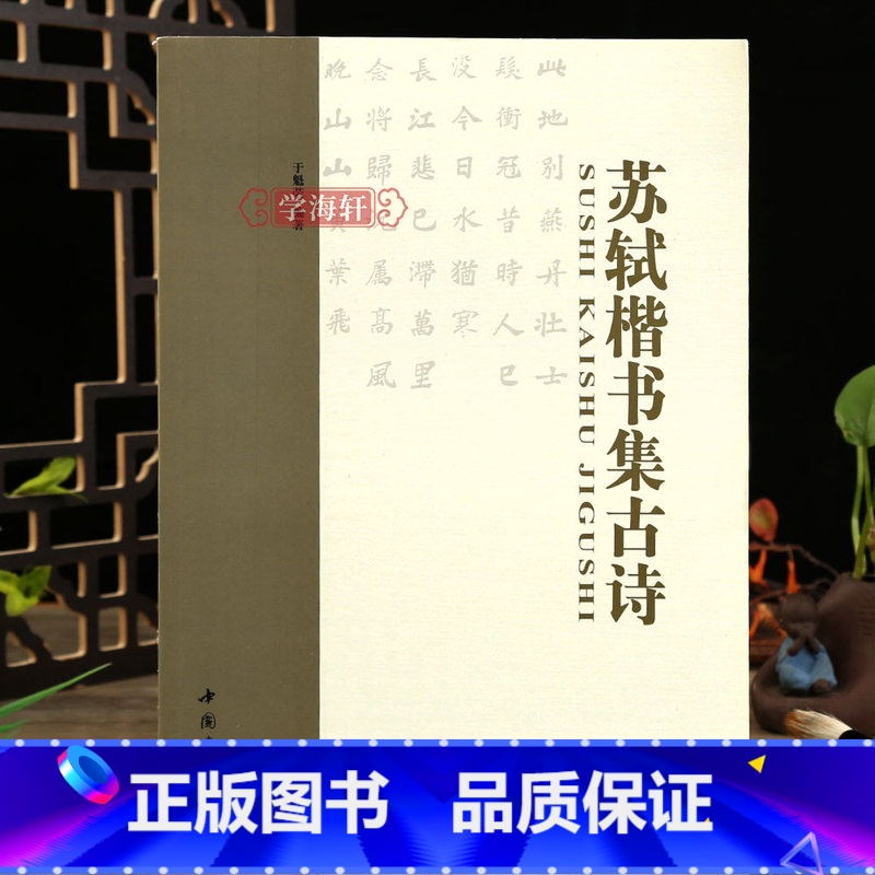 [正版]学海轩 苏轼楷书集古诗兰亭序 苏东坡软笔毛笔字帖楷书集字帖书法临习例字临写技法讲解于魁荣编成人初学者书法入门指