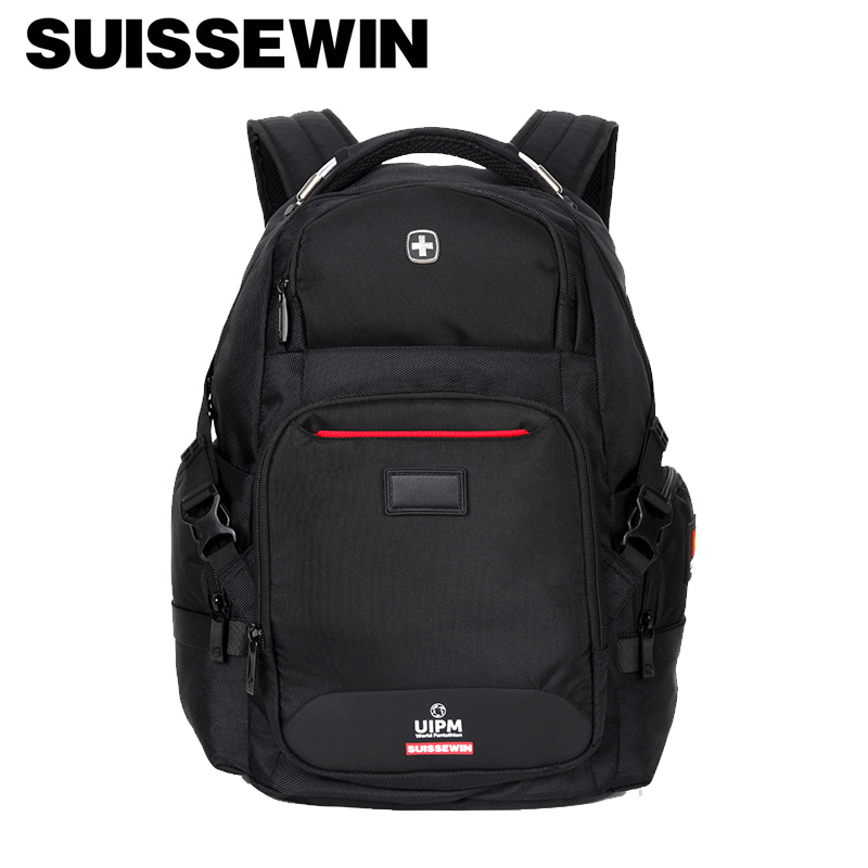 SUISSEWIN瑞士经典时尚多功能商务休闲潮流双肩包SN9938