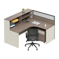 汉诺鑫威职员办公桌员工位卡座屏风位桌椅组合单人位[含柜/椅]