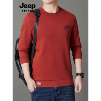 JEEP SPIRIT卫衣男2025秋冬新款抗皱透气保暖时尚休闲圆领上衣