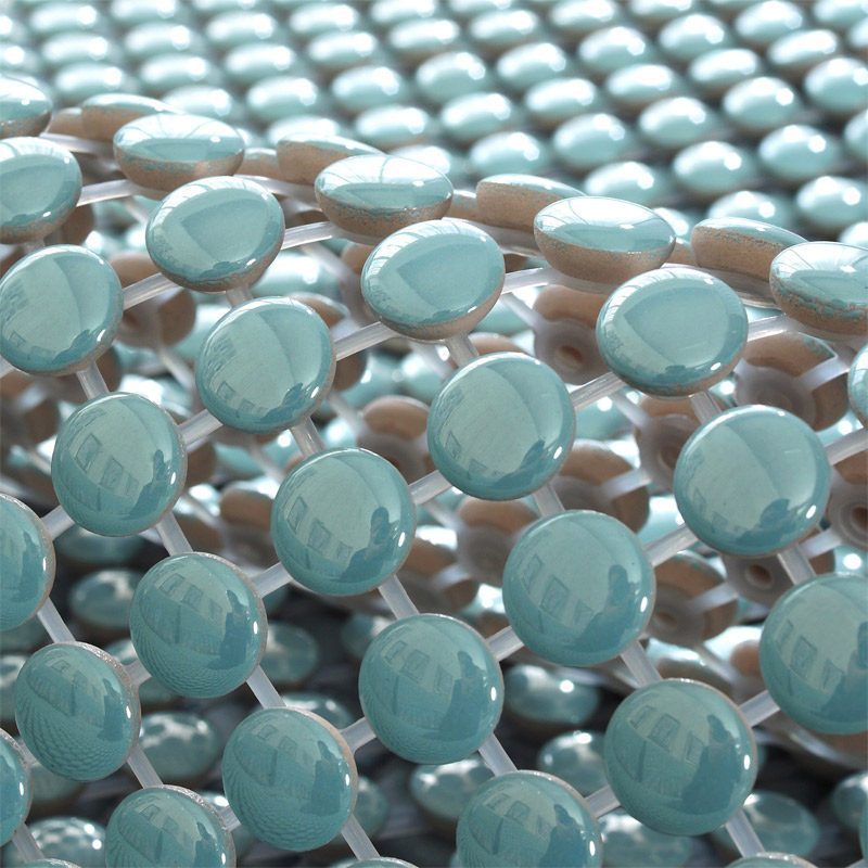 夏季陶瓷凉垫 客厅沙发凉席垫夏天款防滑欧式全包萬能套罩坐垫子 单陶瓷-晶彩果绿 70*140