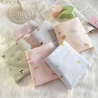 [7A]纯棉女士内裤 纯棉透气女士三角裤 印花中腰内裤女