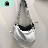 夏季2020新款韩版时尚百搭链条小包包复古单肩包手提包女潮马鞍包NEW LAKE女士单肩包