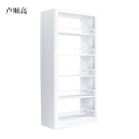 卢顺高图书馆书架阅览室货架资料档案架钢制书架双面五层主架