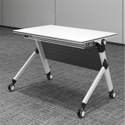 易企采 120*50CM 折叠培训桌长条桌活动宣传会议桌(不含椅)