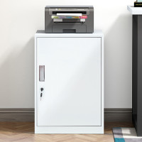 域赢文件柜办公柜矮柜抽屉柜钢制铁皮档案床头柜单门柜白色