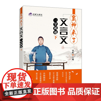 窦神来了 文言文一学就通 下 中小学生文言文语文辅导系列 文言文阅读指导书
