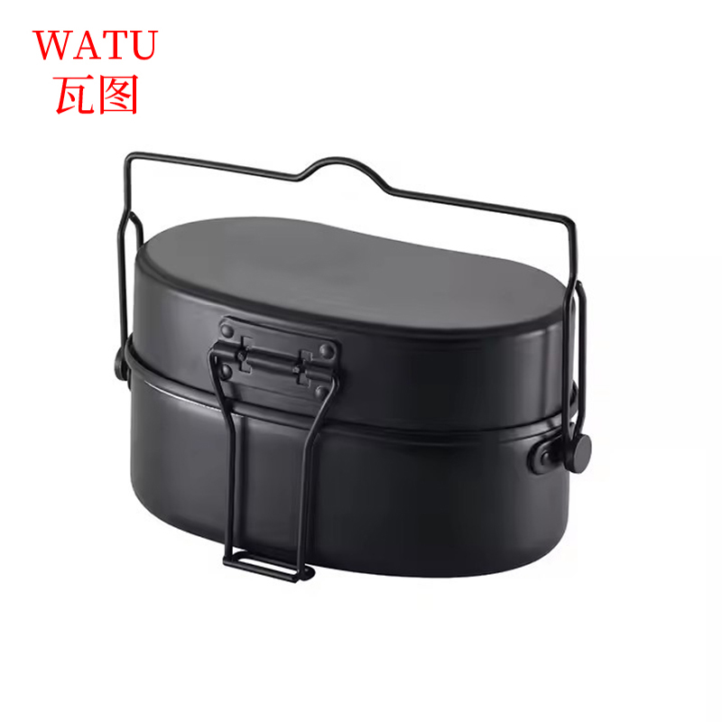 瓦图 户外多功能饭盒(军绿色/黑色/纯铝色)颜色备注 WTFH-01 个