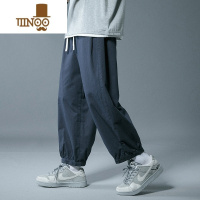 YANXU裤子男款夏季直筒宽松阔腿oversize日系休闲男生潮牌工装长裤