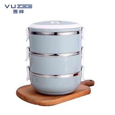 吾梓 304 保温 饭盒 三层/个