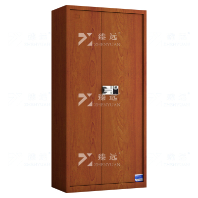 臻远 ZYJJ-80051 保密柜 红木纹通门智能指纹密码锁 长900*宽420*高1850 单位:1台