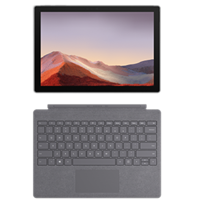 亮铂金键盘+arc蓝牙鼠标+触控笔-微软(Microsoft)SurfacePro7i716G1TB亮铂金平板