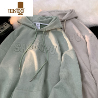 YANXU字母卫衣男2023新款秋季港风宽松休闲外套ins连帽上衣服