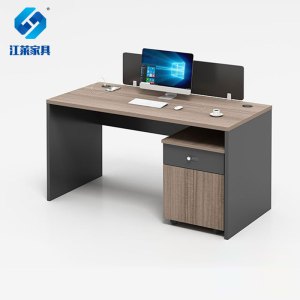 江莱屏风职员桌单人位含柜办公桌/1200*600*750mm/JL-Z05/张