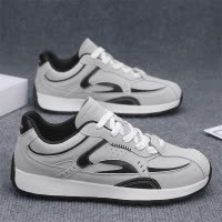 男士潮流运动四季新款透气休闲时尚舒适百搭日常纯色厚底阿甘鞋