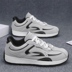 男士潮流运动四季新款透气休闲时尚舒适百搭日常纯色厚底阿甘鞋