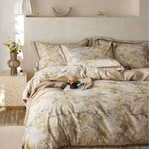 纯棉加厚磨毛四件套60支全棉轻奢大版数码印花床笠款秋冬保暖套件