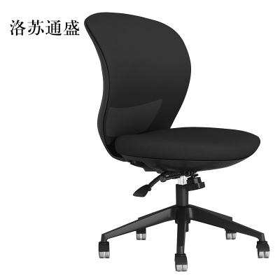 洛苏通盛工作椅电脑椅人体工学升降转椅写字椅黑框黑网(无扶手款)常规款