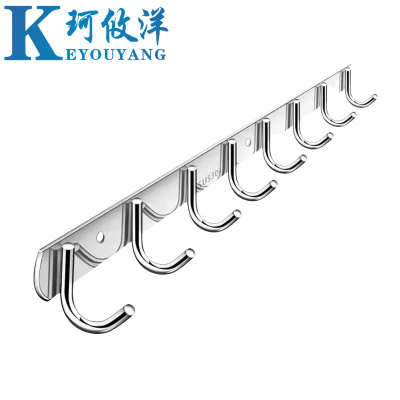 珂攸洋 不锈钢挂衣钩 8钩 个