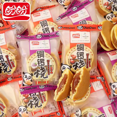 盼盼铜锣烧12g*30枚散装红豆香芋味零食下午茶早餐夹心蛋糕点